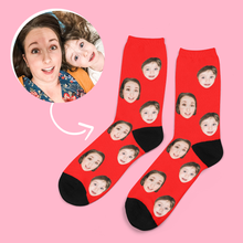 画像をギャラリービューアに読み込む, Custom Face Socks - Colorful
