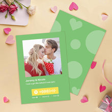 画像をギャラリービューアに読み込む, Custom Spotify Code Music Cards Multicolors Cards For Valentine's Day Cards ForAnniversary