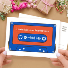 画像をギャラリービューアに読み込む, Custom spotify code Music Cards Magnetic Tape Style
