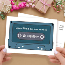 画像をギャラリービューアに読み込む, Custom spotify code Music Cards Magnetic Tape Style