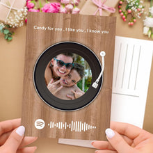 画像をギャラリービューアに読み込む, Custom Spotify Code Music Cards Vinyl record style