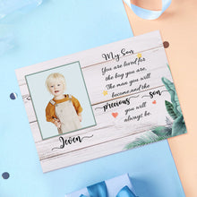 将图片加载到图库查看器,Custom Crochet Doll from Photo Handmade Look alike Dolls Gifts for Son with Personalized Name Card