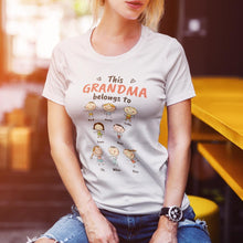 画像をギャラリービューアに読み込む, Personalized Name Cartoon T-Shirt(卡通-小孩-T恤)