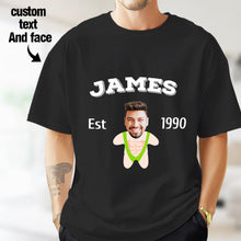将图片加载到图库查看器,2DminimeT恤功能开发-Custom Face Minime T-shirt Personalized Name and Year