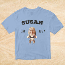将图片加载到图库查看器,2DminimeT恤功能开发-Custom Face Minime T-shirt Personalized Name and Year