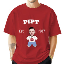 将图片加载到图库查看器,2DminimeT恤功能开发-Custom Face Minime T-shirt Personalized Name and Year