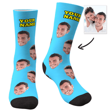画像をギャラリービューアに読み込む, Custom Face Socks With Your Text - MyFaceSocks