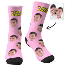 画像をギャラリービューアに読み込む, Custom Face Socks With Your Text - MyFaceSocks