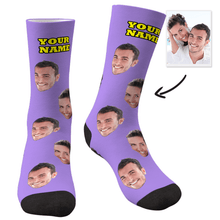 画像をギャラリービューアに読み込む, Custom Face Socks - Colorful