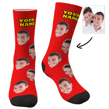 画像をギャラリービューアに読み込む, Custom Face Socks - Colorful