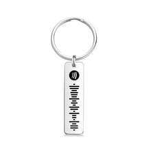 将图片加载到图库查看器,Scannable Spotify Code Keychain, Custom Music Song Keychains Black - soufeelus