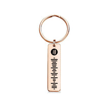 将图片加载到图库查看器,Scannable Spotify Code Keychain, Custom Music Song Keychains Black - soufeelus