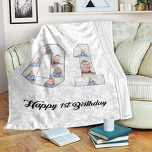 画像をギャラリービューアに読み込む, 1st birthday gift ideas- Custom Photo Blanket, 1st birthday blanket - soufeelus