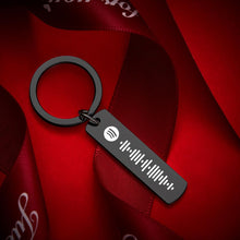 将图片加载到图库查看器,Scannable Spotify Code Keychain, Custom Music Song Keychains Black