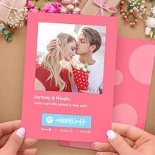 將圖片載入圖庫檢視器 Custom Spotify Code Music Cards Multicolors Cards For Valentine&#39;s Day Cards ForAnniversary
