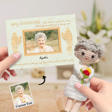 將圖片載入圖庫檢視器 Custom Crochet Doll from Photo Handmade Look alike Dolls Gifts for Mother with Personalized Name Card
