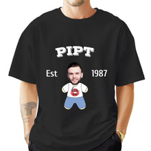 将图片加载到图库查看器，2DminimeT恤功能开发-Custom Face Minime T-shirt Personalized Name and Year
