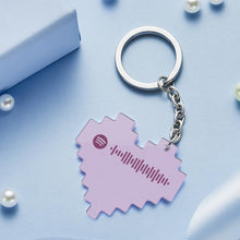 將圖片載入圖庫檢視器 Custom Spotify Acrylic Keychain Personalized Spotify Code Keychain Gifts For Girlfriend
