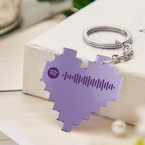 Custom Spotify Acrylic Keychain Personalized Spotify Code Keychain Gifts For Girlfriend