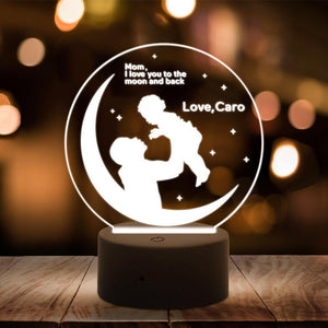 Custom 3D night light best anniversary gift for wife and baby - MyPhotoKeychain