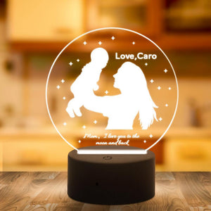 Custom 3D night light best anniversary gift for wife and baby - MyPhotoKeychain