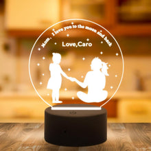 將圖片載入圖庫檢視器 Custom 3D night light best anniversary gift for wife and baby - MyPhotoKeychain
